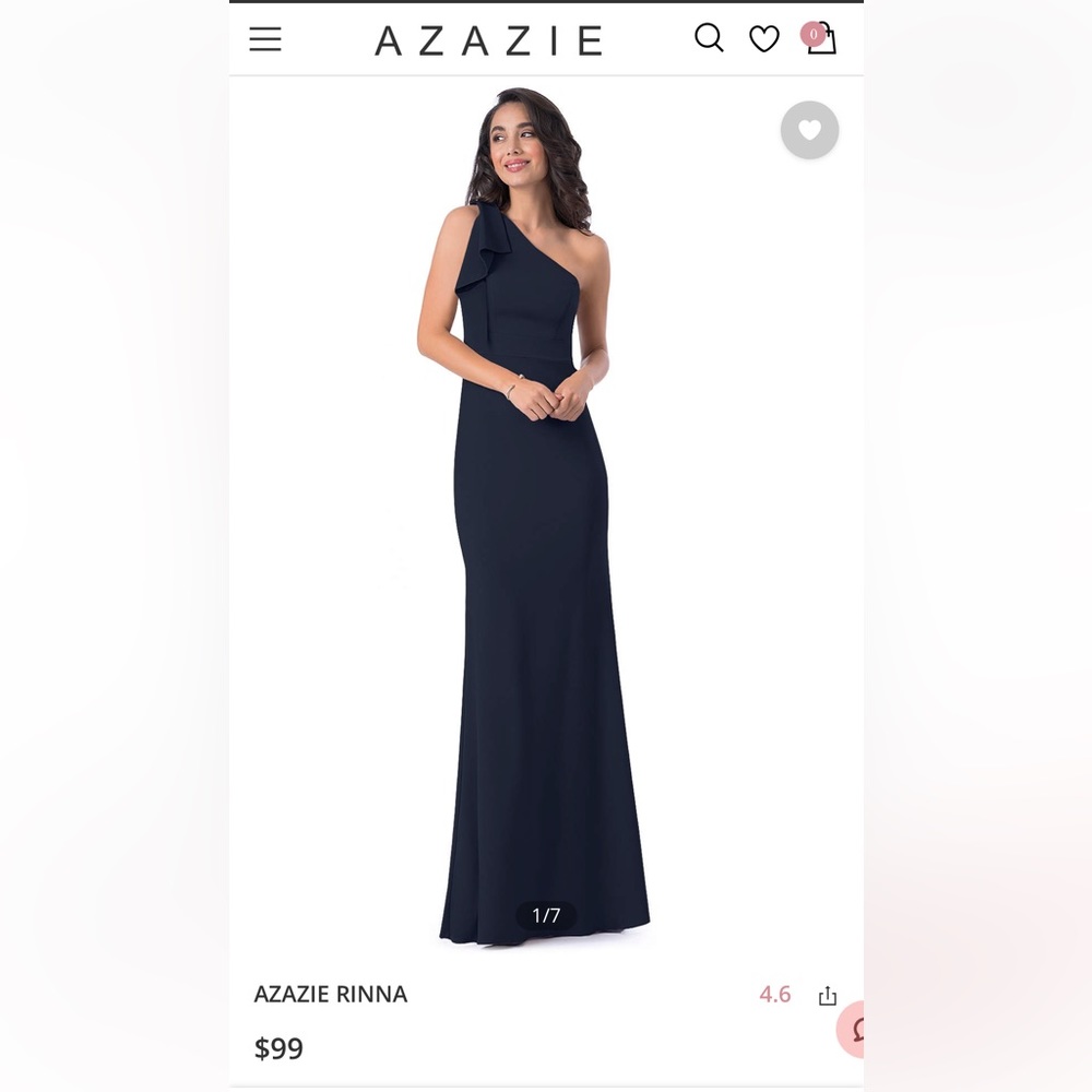 Azazie Dark Navy Dress